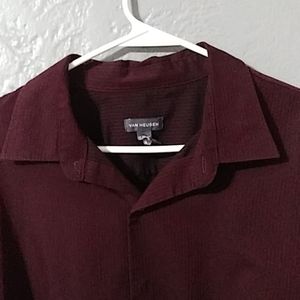 Mens long sleeve button up dress shirt.